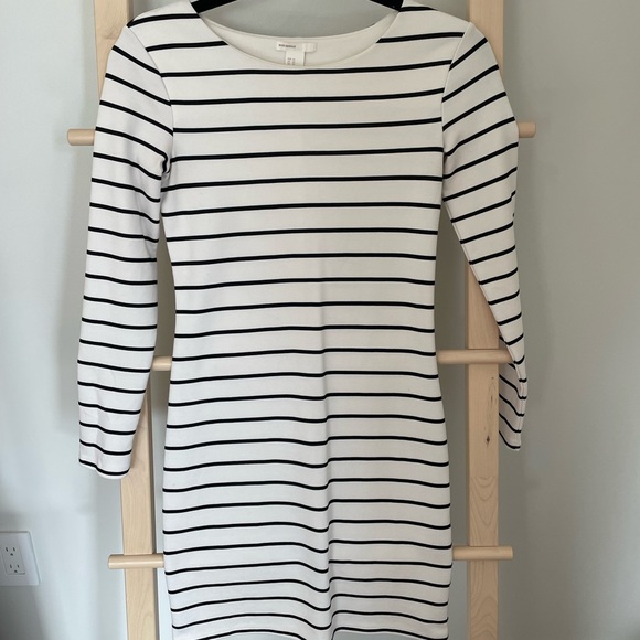 H&M basics striped midi dress in xs - Picture 2 of 4